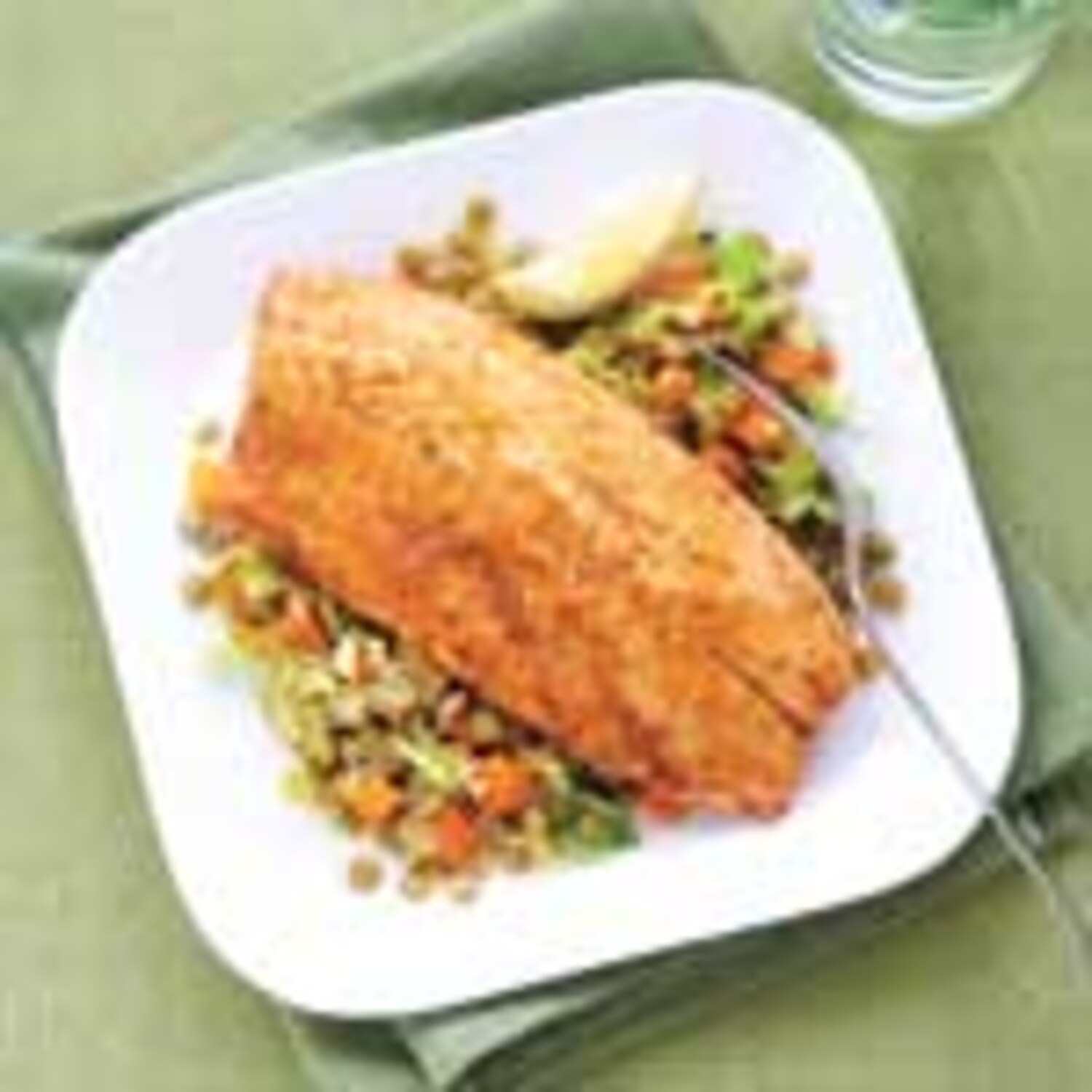 Broiled Trout with Warm Lentil Salad Canadian Living