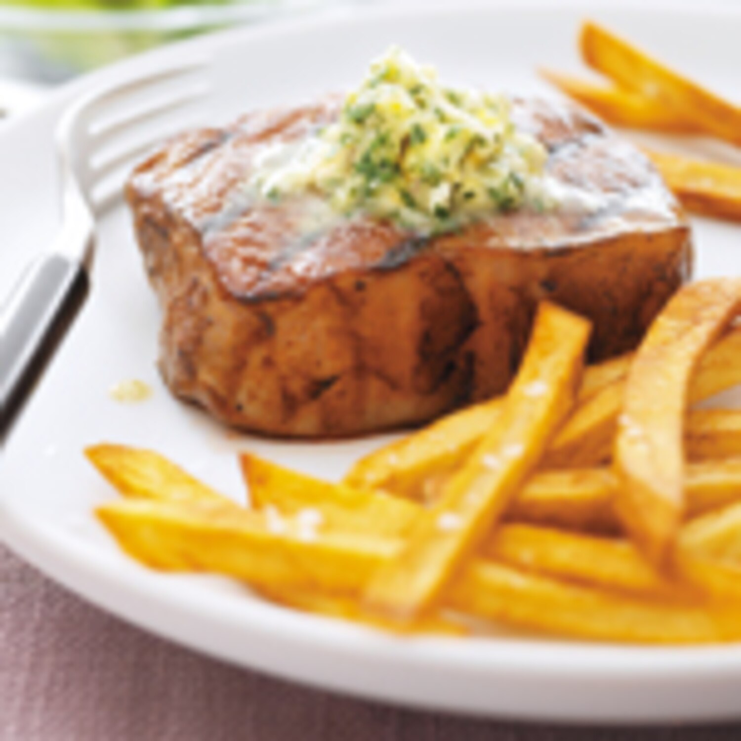 Rib Eye Steaks with Canadian Asiago Herb Butter Canadian Living