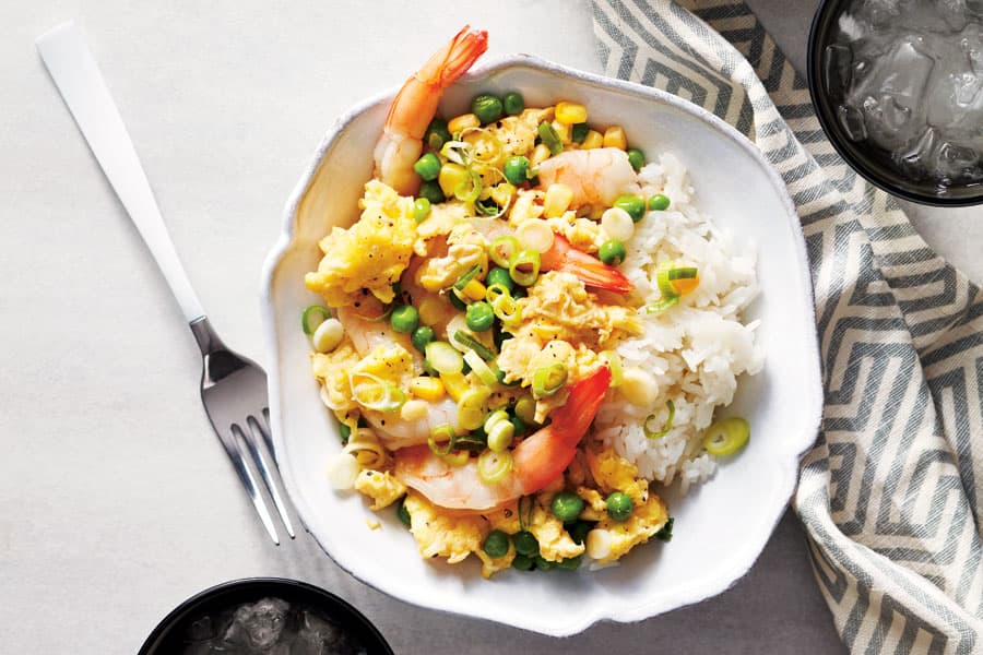 Shrimp and Egg StirFry Canadian Living