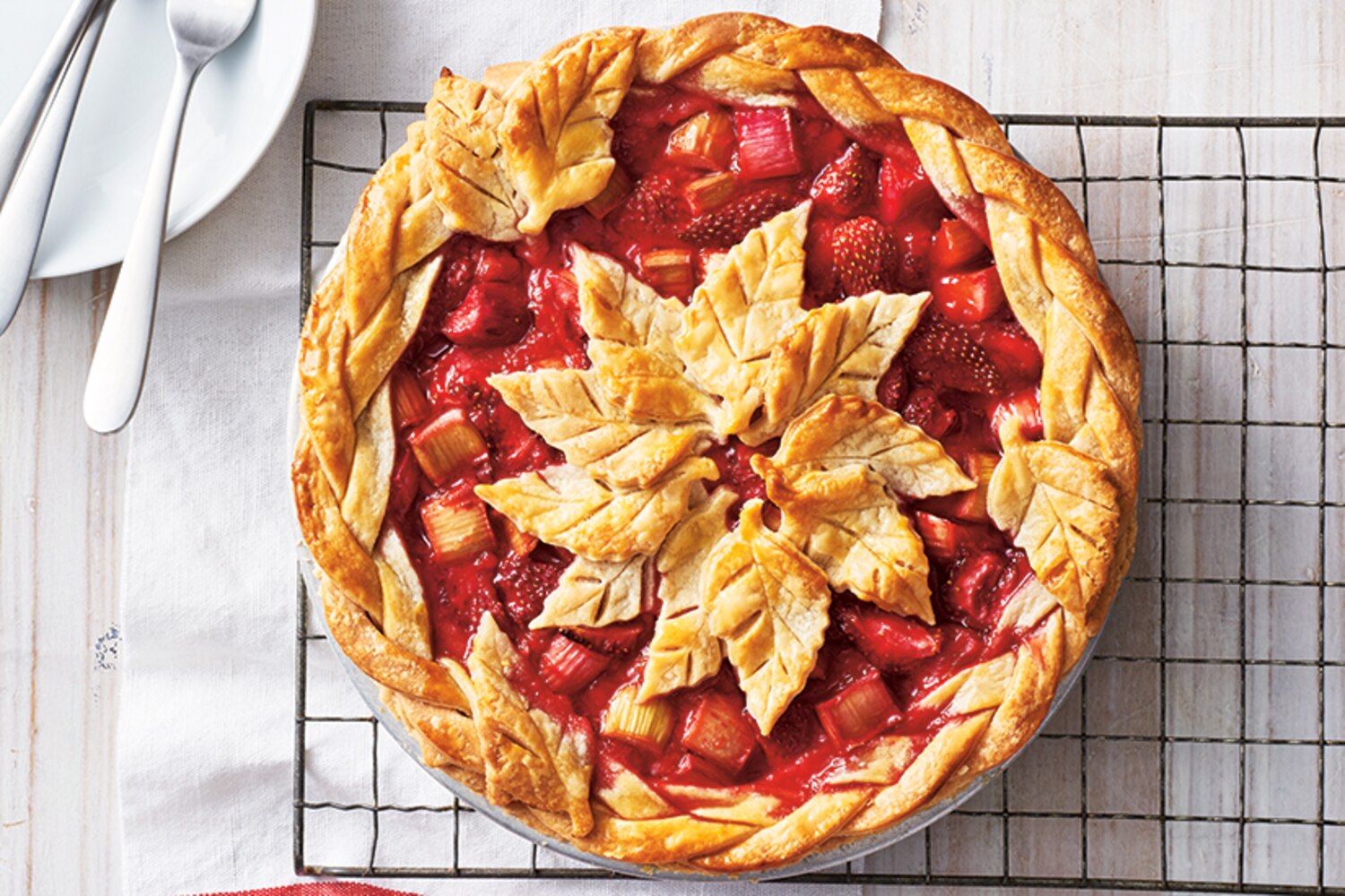 The Ultimate Strawberry Rhubarb Pie | Canadian Living