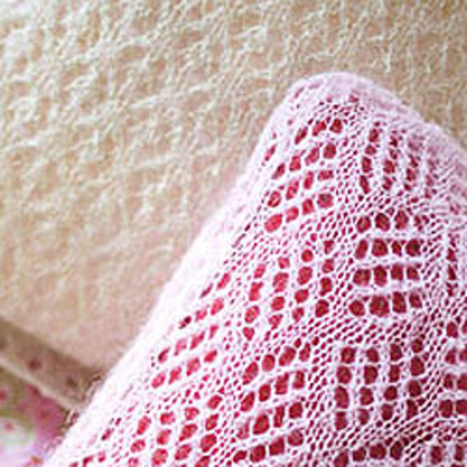 Knitted mohair lace pillows in two variations Canadian Living