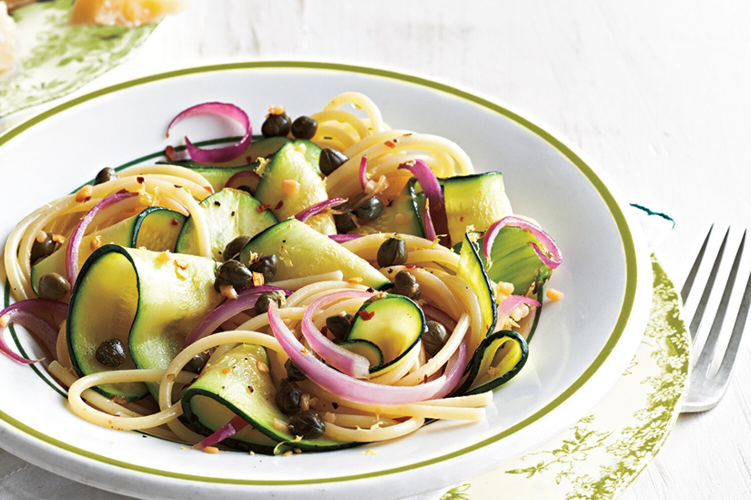 Zucchini Ribbon and Caper Pasta Canadian Living