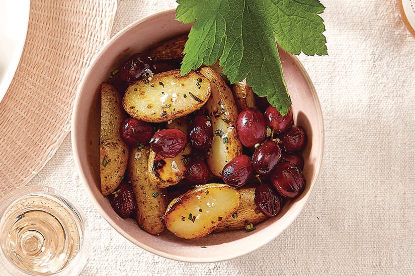 Roasted Potatoes & Grapes with Rosemary Canadian Living