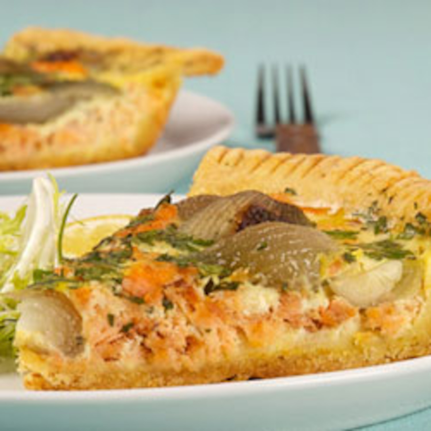 Smoked Trout and Shallot Quiche Canadian Living