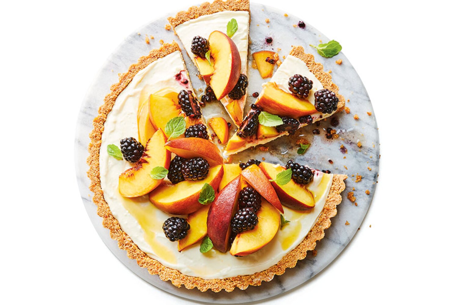 Peach Blackberry Cheesecake Tart | Canadian Living