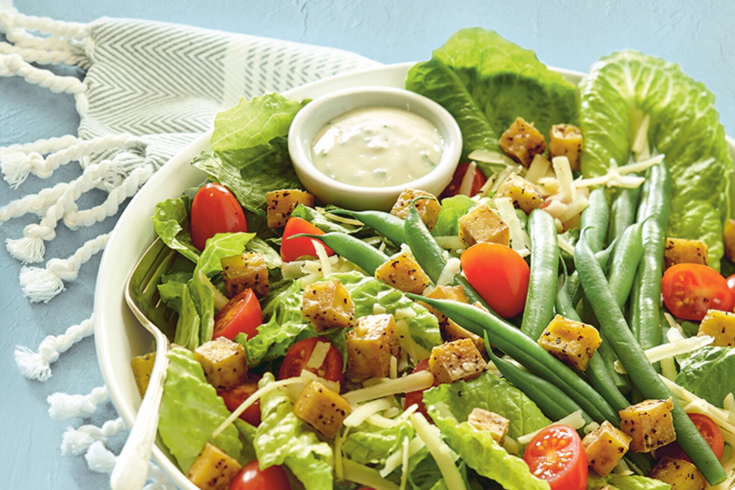 Tofu Caesar Salad with Tofu Vinaigrette Canadian Living