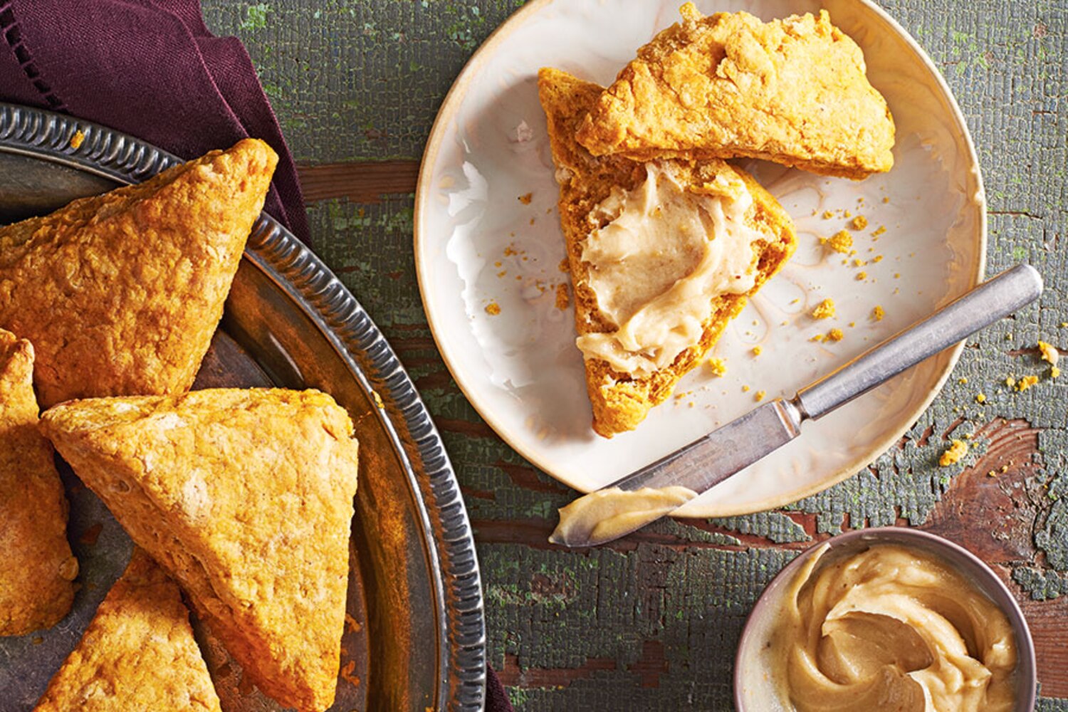 Pumpkin Scones with Whipped Brown Butter Icing | Canadian Living