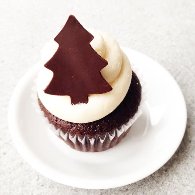 Christmas Tree Cupcake