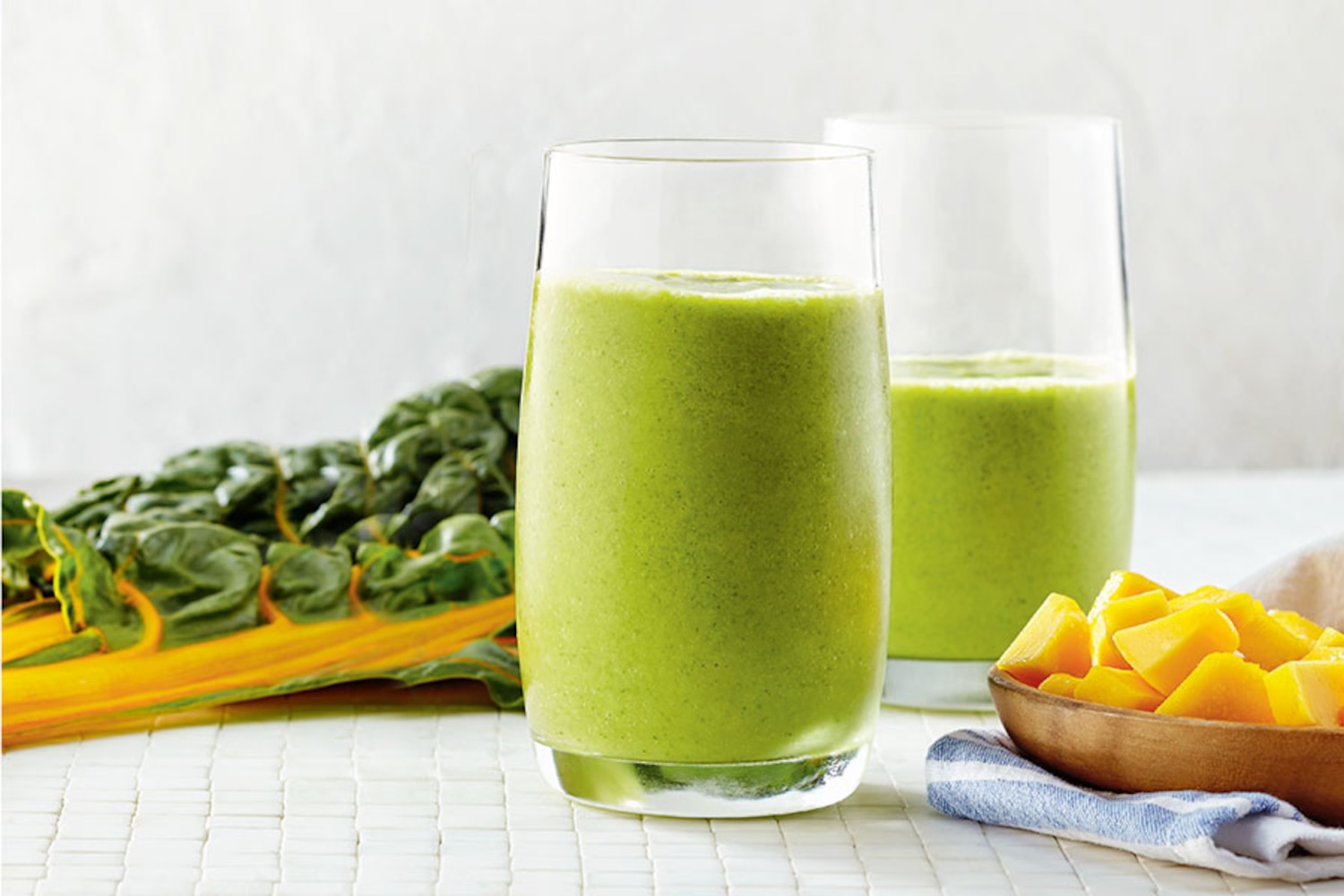 Swiss Chard, Coconut and Mango Smoothies | Canadian Living