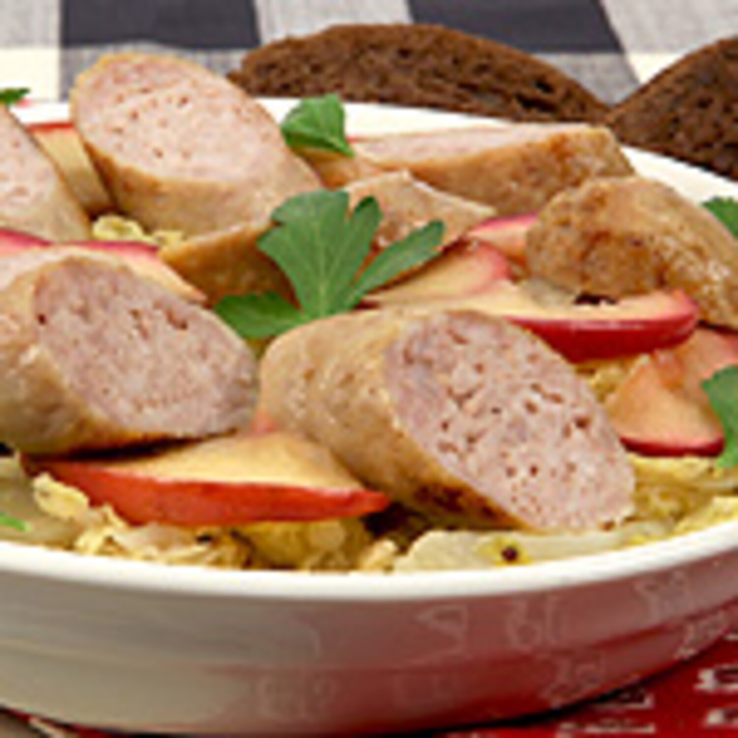 Braised Cabbage with Apples and Sausages Canadian Living
