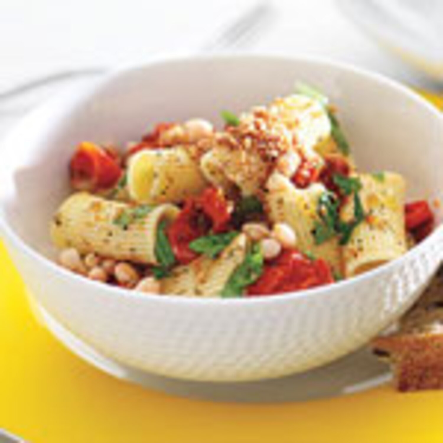 Rigatoni with Roasted Tomatoes and Beans | Canadian Living