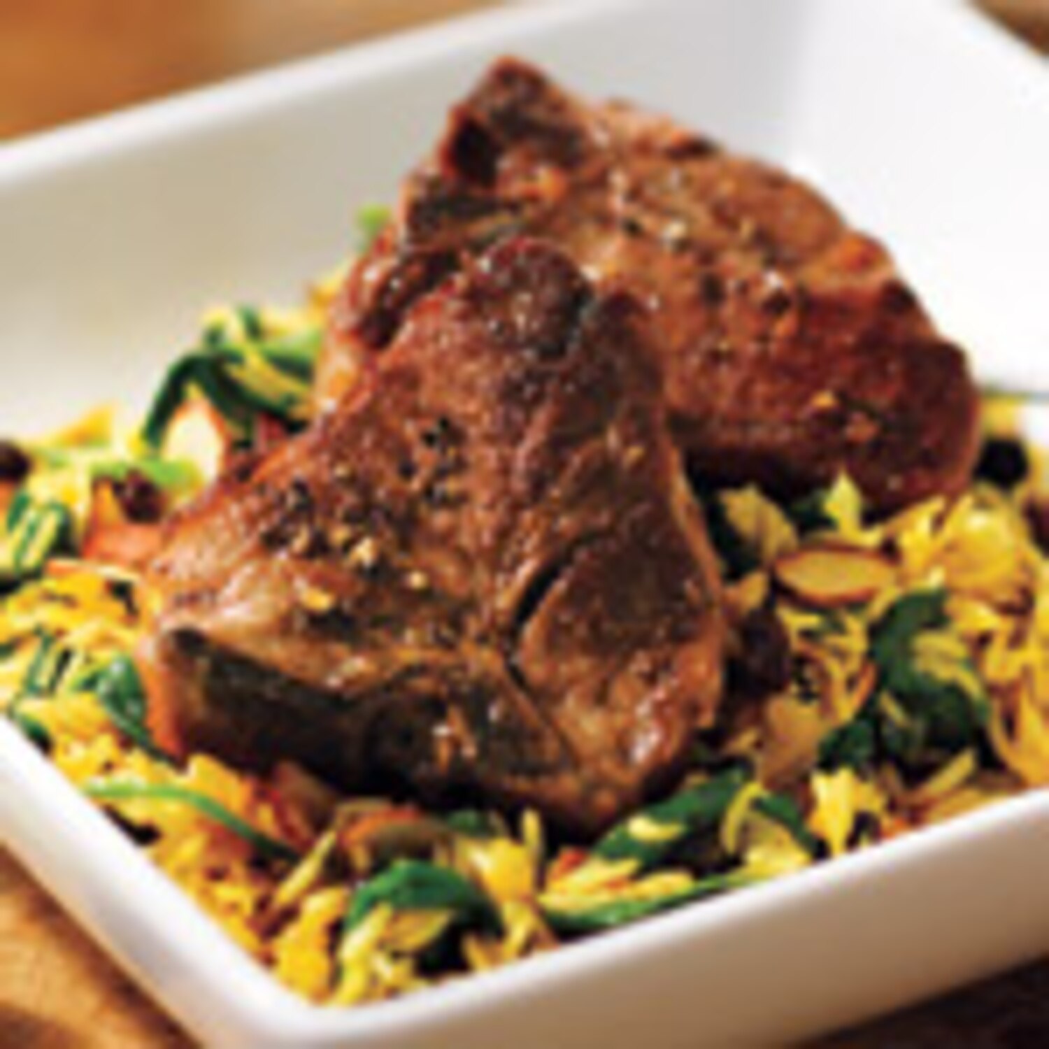 Lamb Chops with Spinach Biryani Canadian Living