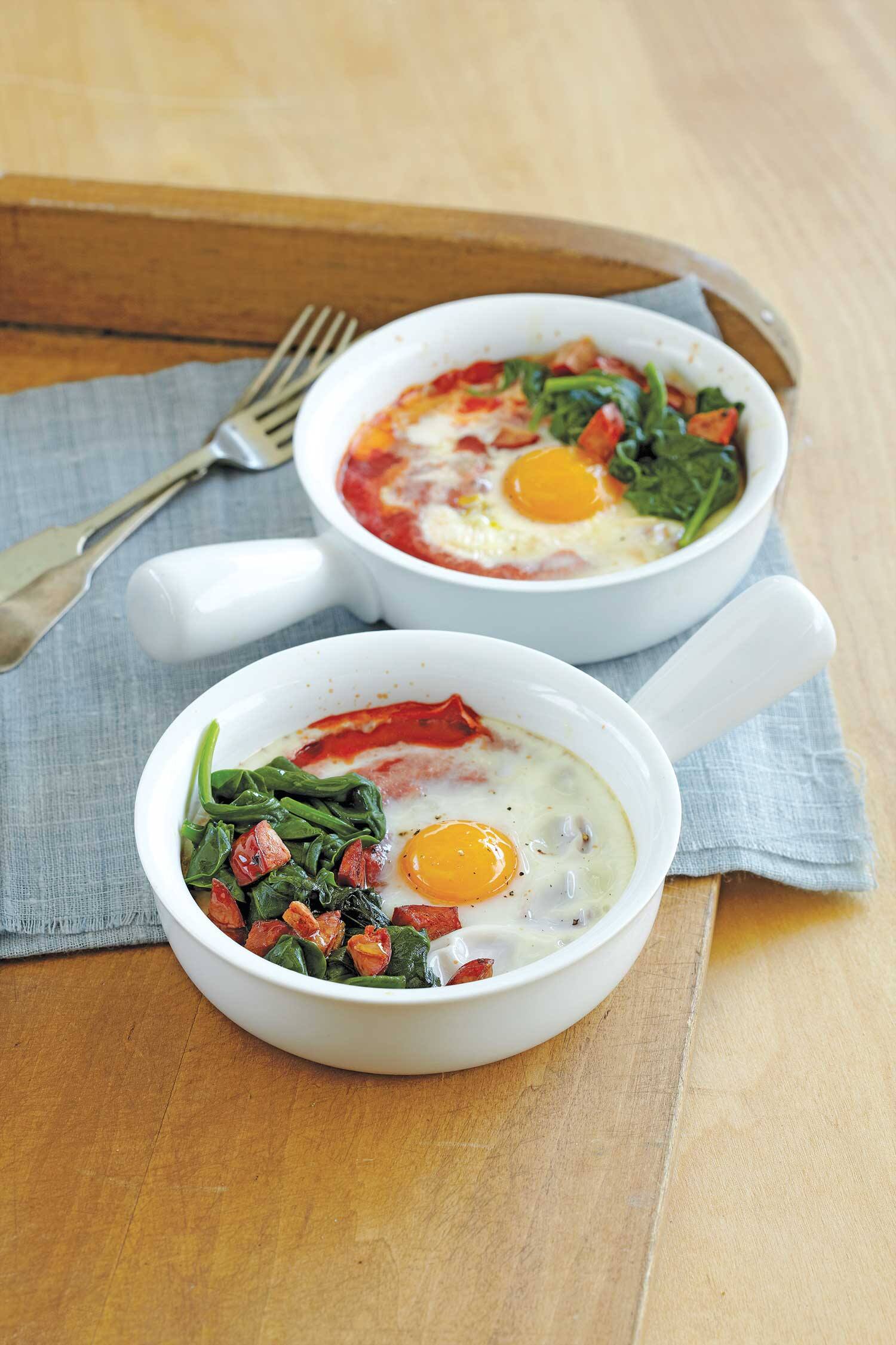 Tomato and Chorizo Baked Eggs Canadian Living