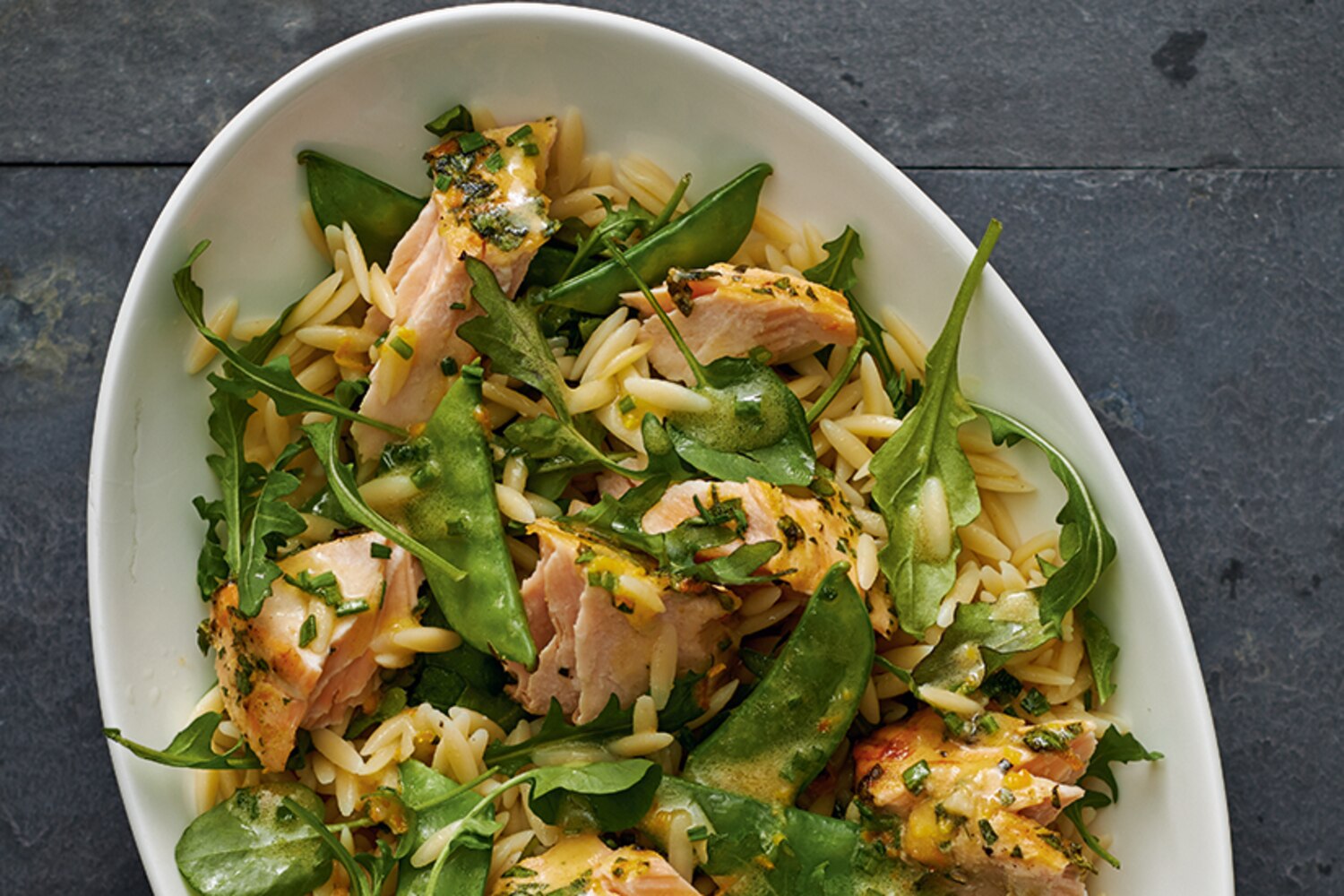 Orange Salmon and Orzo Salad Canadian Living