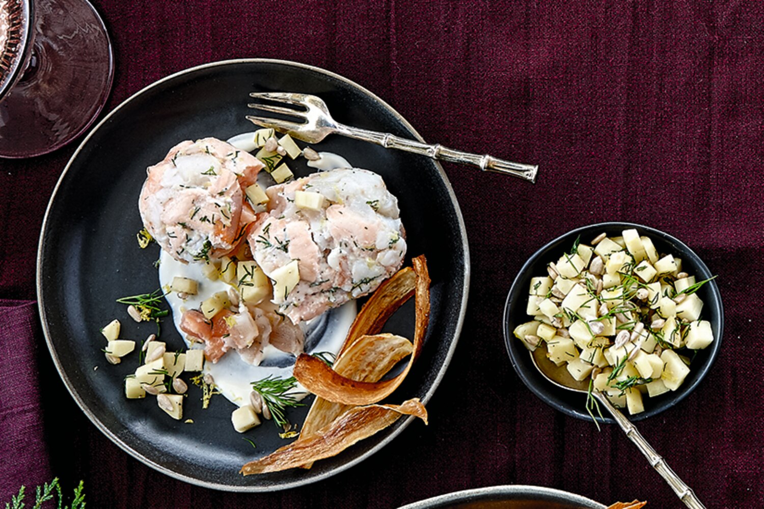 Salmon & Shrimp Rolls with Dill Sauce | Canadian Living