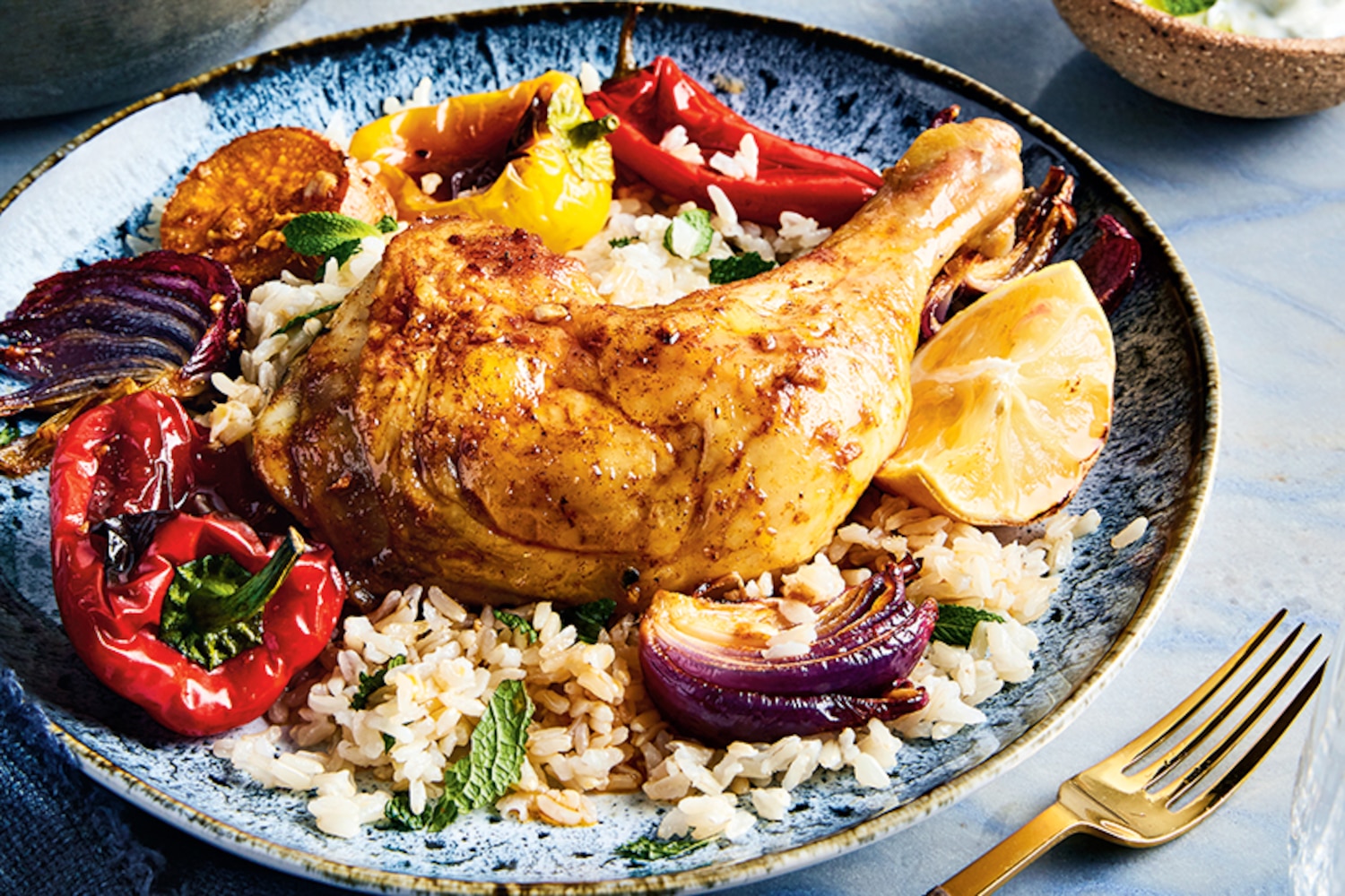 Roasted Chicken & Veggies With Lemon Herb Rice | Canadian Living