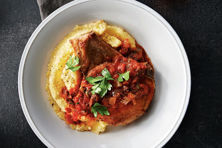Pork Puttanesca With Creamy Polenta Canadian Living