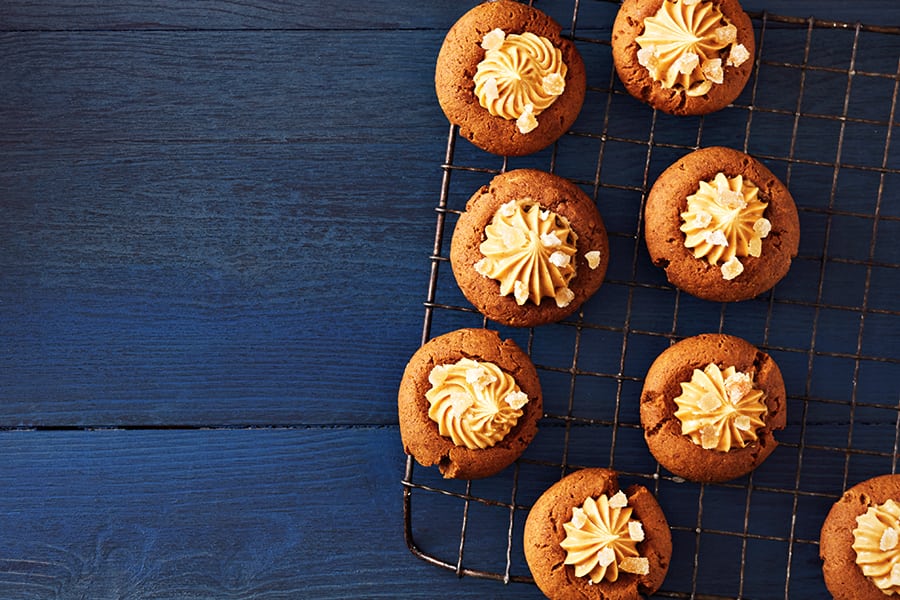 Cream Cheese Gingerbread Thumbprint Cookies Canadian Living