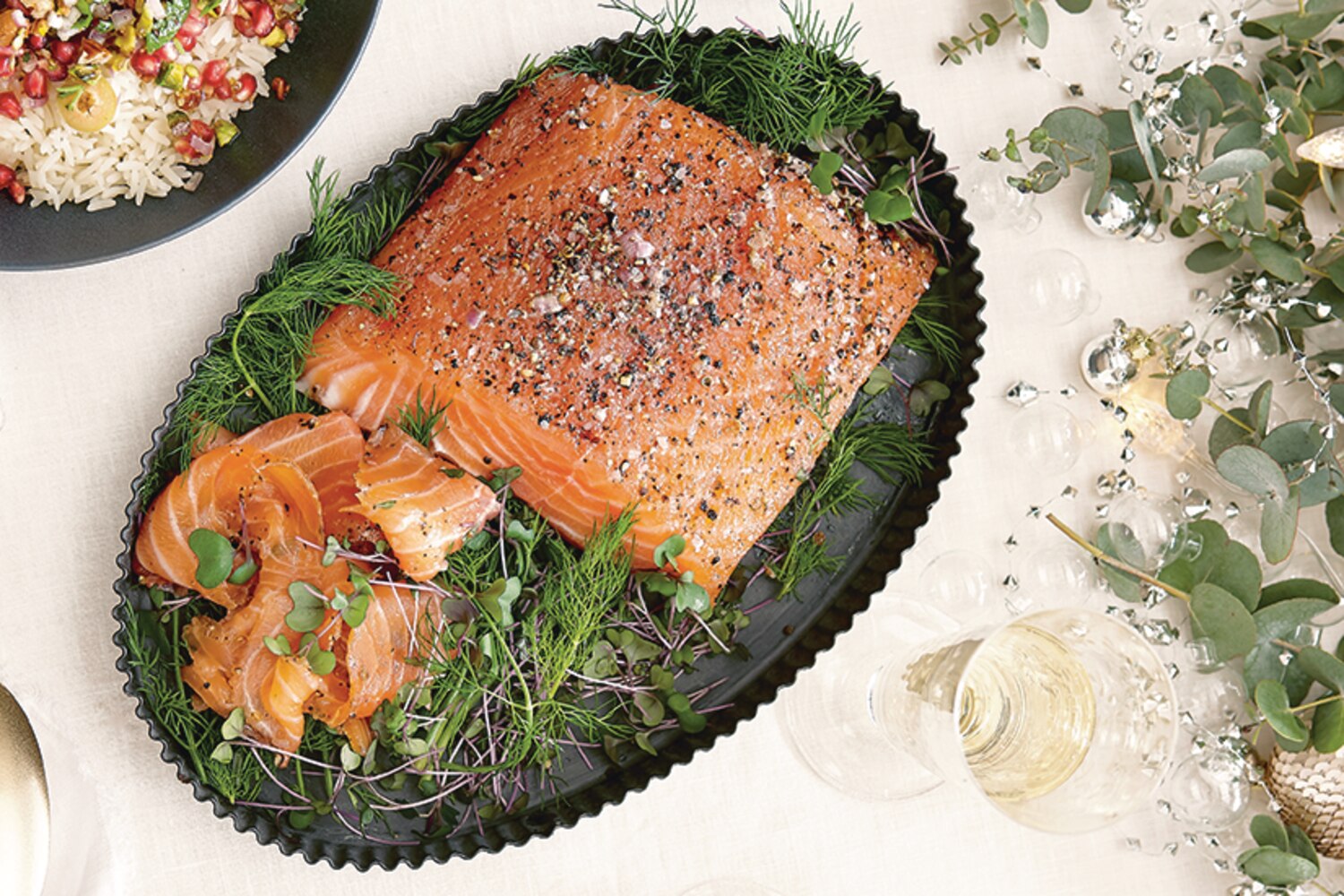 Salmon Gravlax with Spicy Pink Peppercorn Sauce Canadian Living