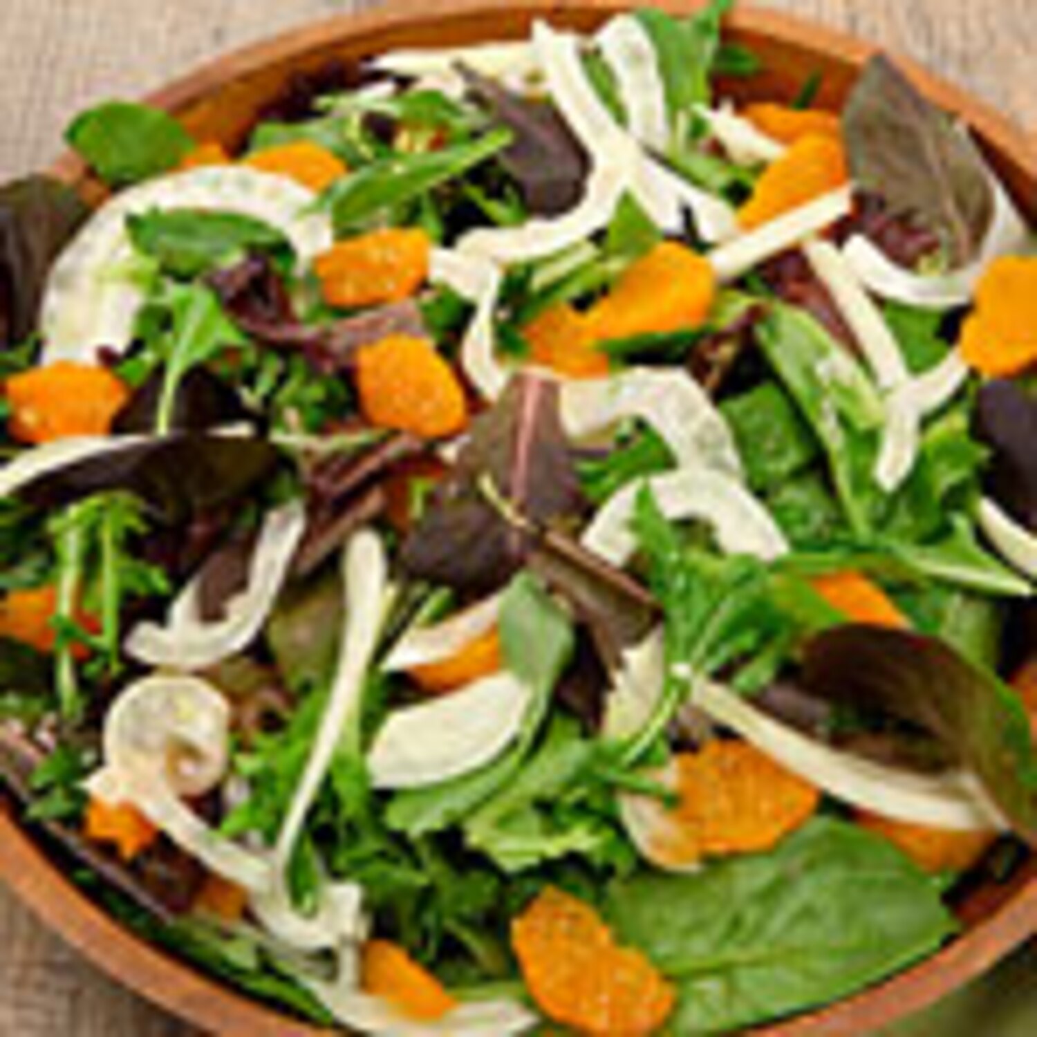 Salad of Greens, Fennel and Tangerines with HoneyLime Vinaigrette