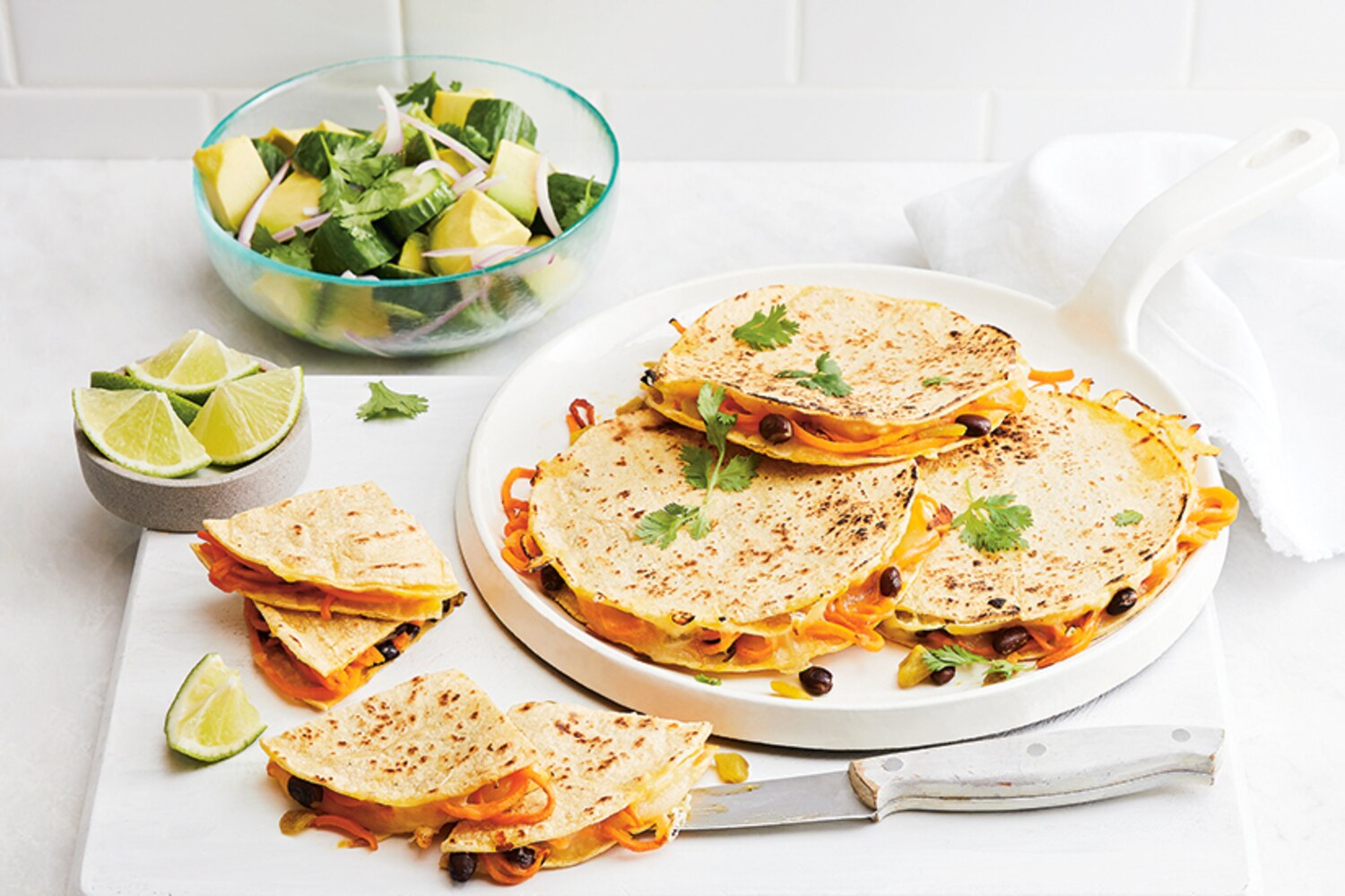 Sweet Potato & Black Bean Quesadillas | Canadian Living
