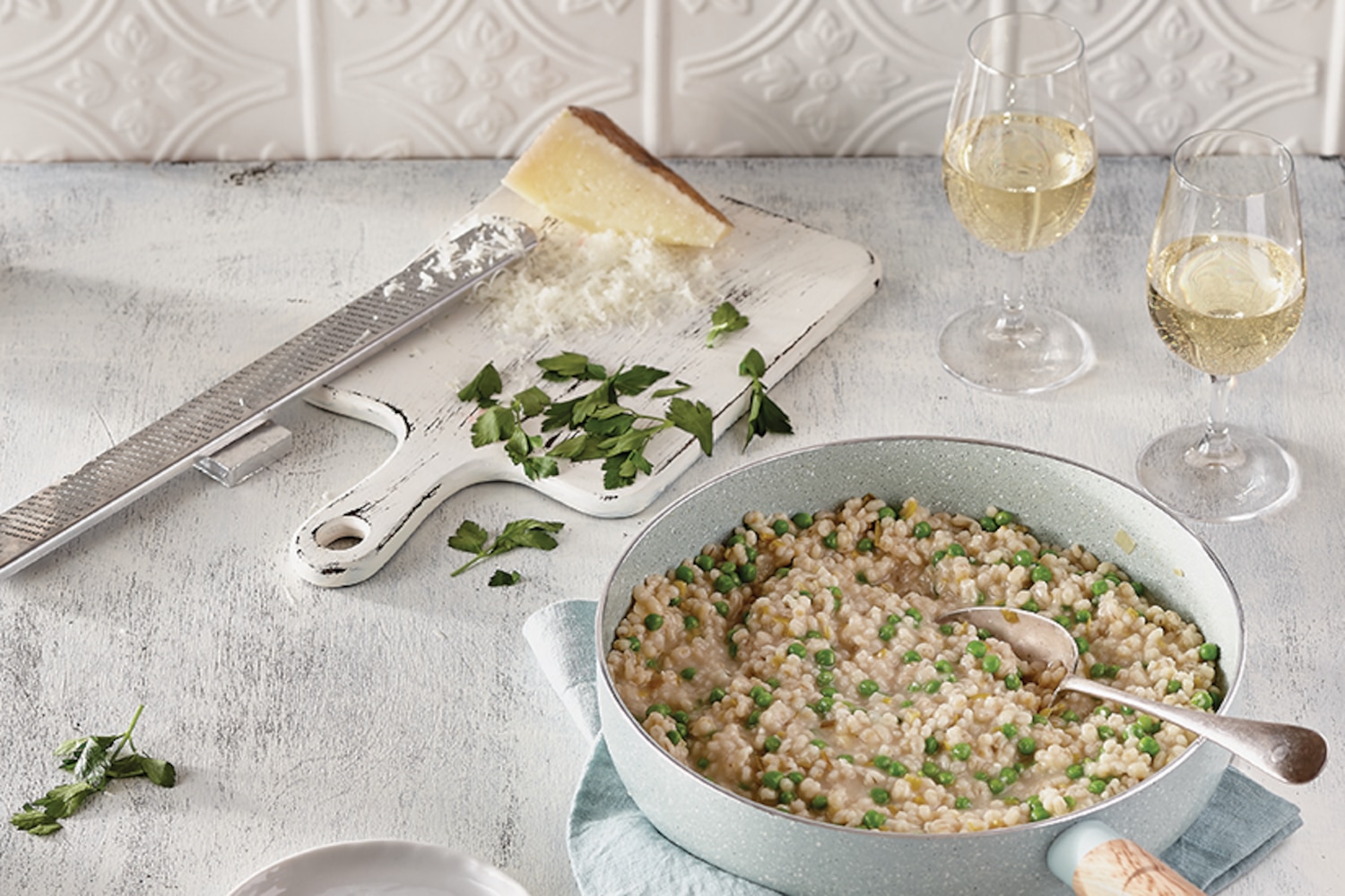 Barley Risotto with Peas & Leeks Canadian Living