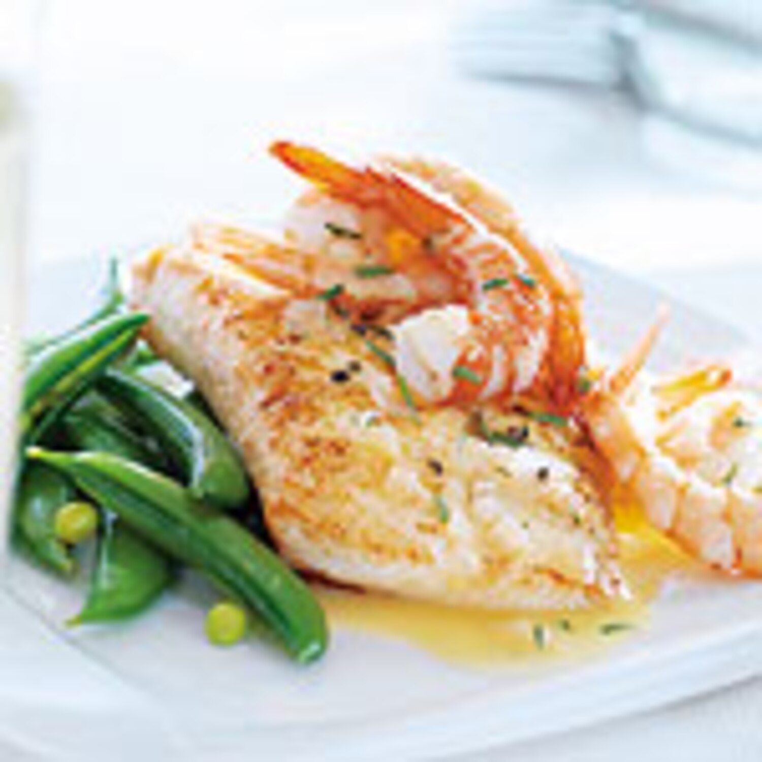 Halibut with Shrimp and Champagne Beurre Blanc Canadian Living