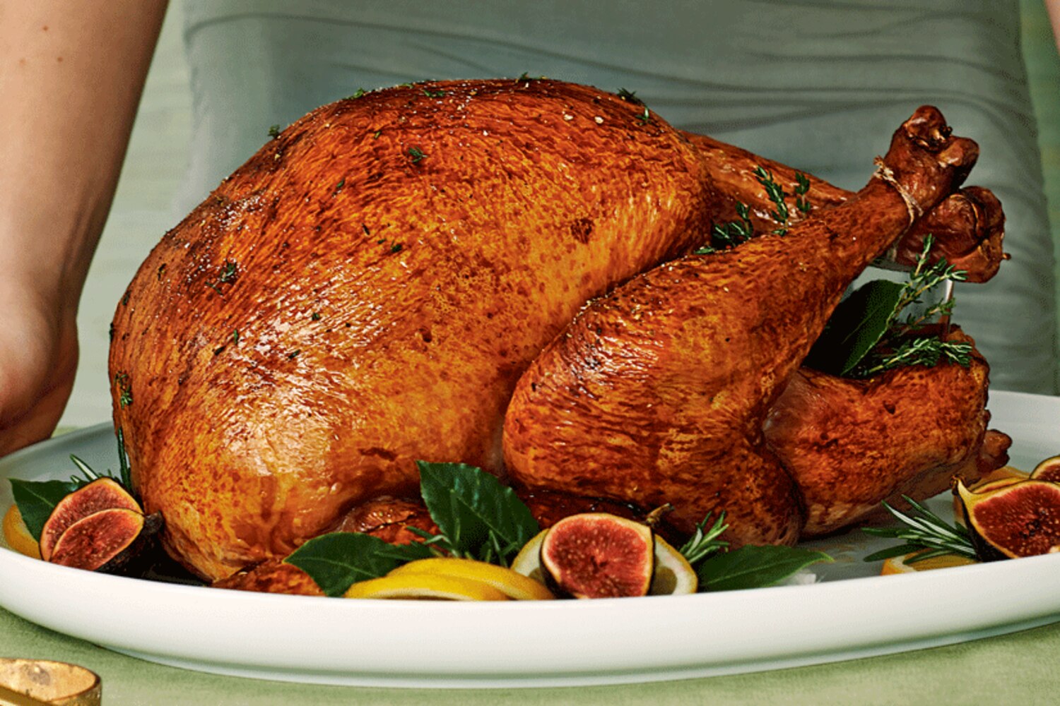 Lemon and Thyme Roast Turkey With White Wine Gravy Canadian Living