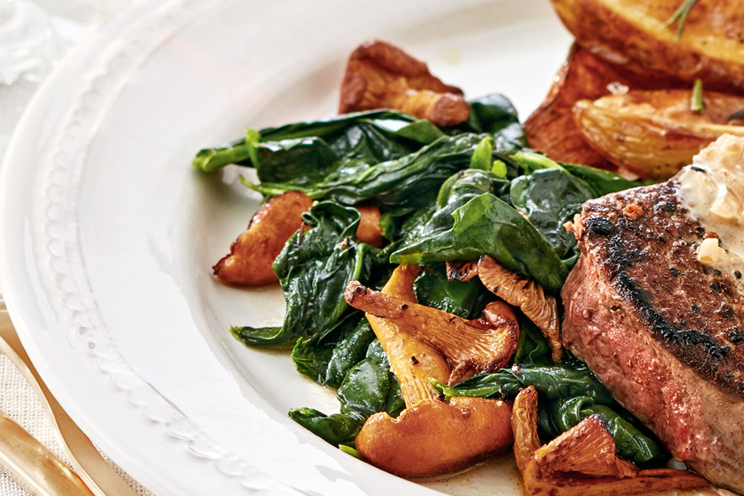 Mushroom and Spinach Sauté Canadian Living