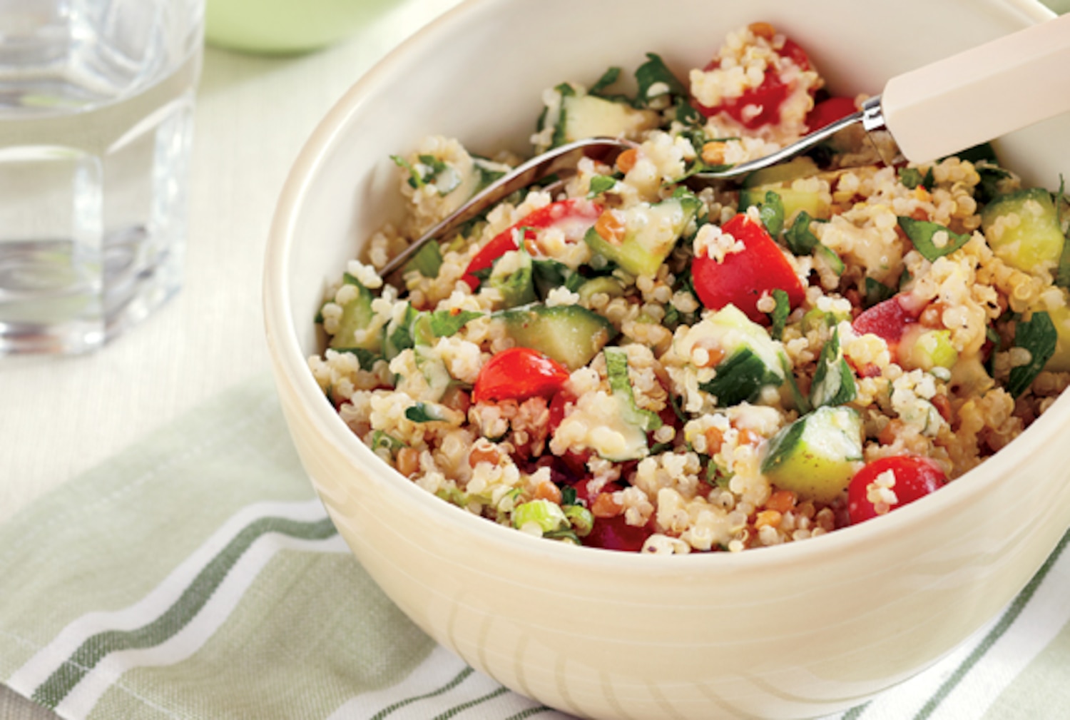 Gluten-Free Quinoa Salad With Creamy Tahini Dressing | Canadian Living