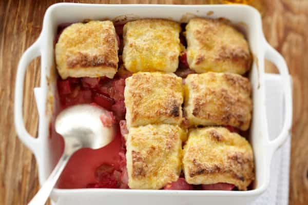 rhubarb cobbler 