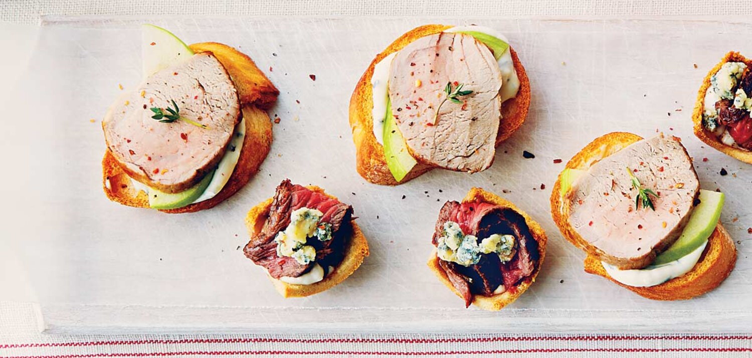 Apple Pork Tenderloin Canapes Canadian Living