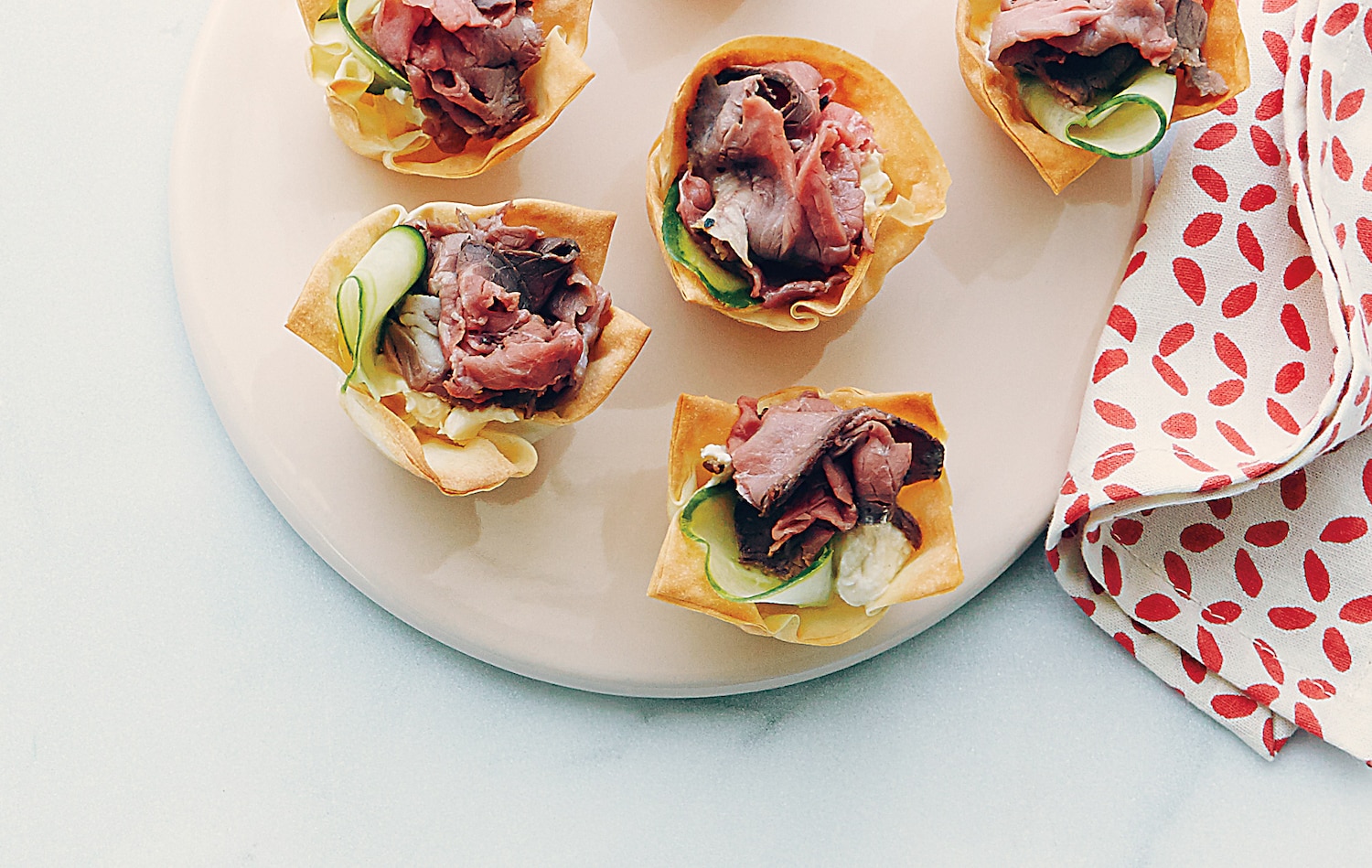 Roast Beef and Horseradish Phyllo Cups | Canadian Living