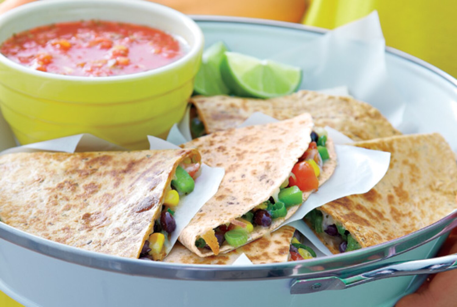 Black Bean and Smoked Cheese Quesadillas Canadian Living
