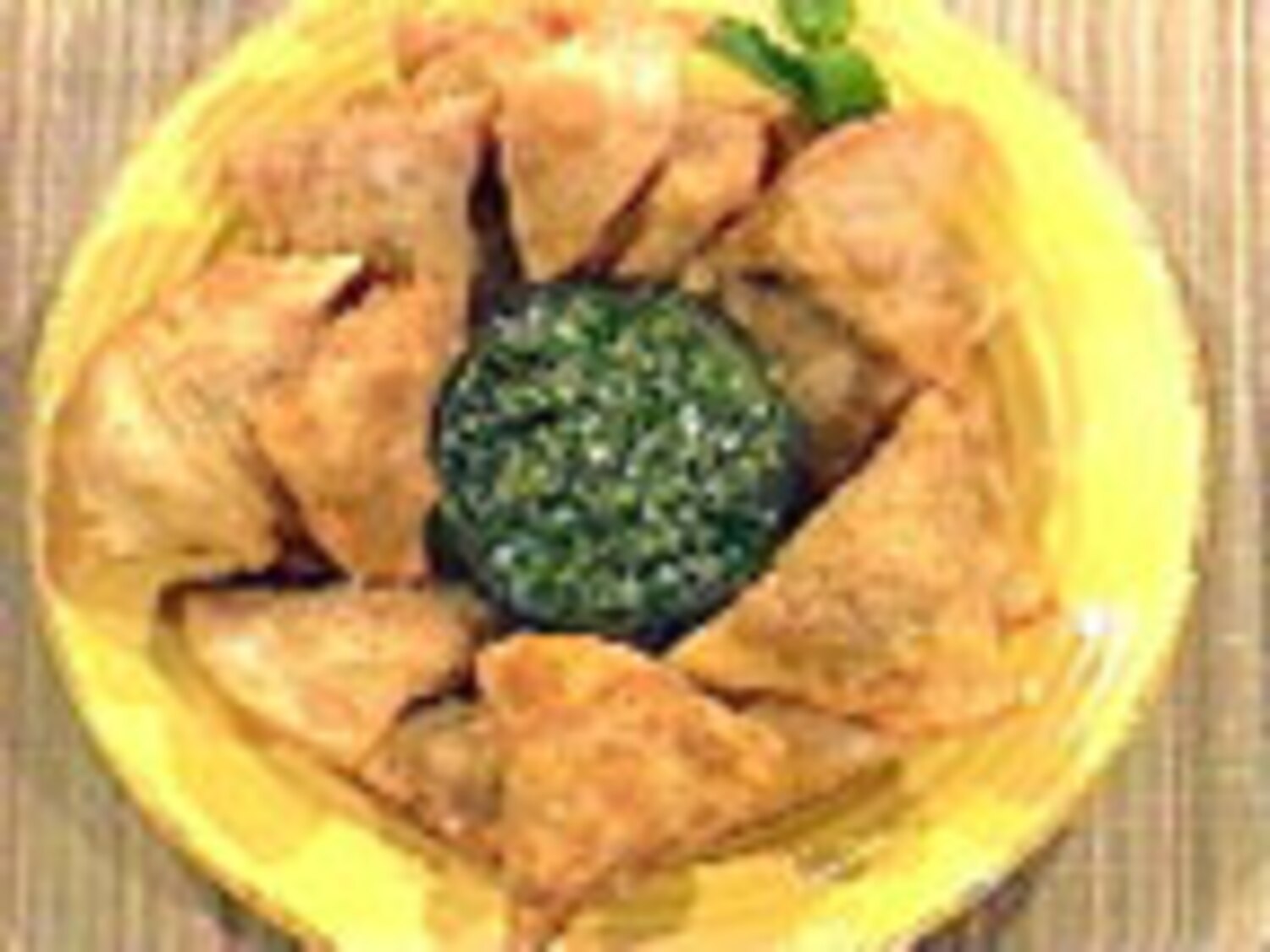 Vegetable Samosas with Mint Chutney Canadian Living
