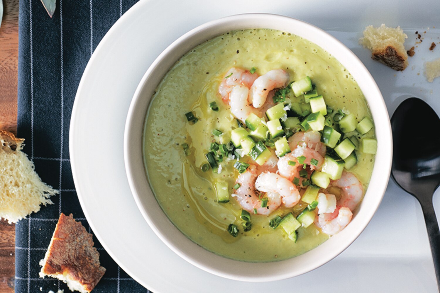 Avocado Soup with Shrimp | Canadian Living