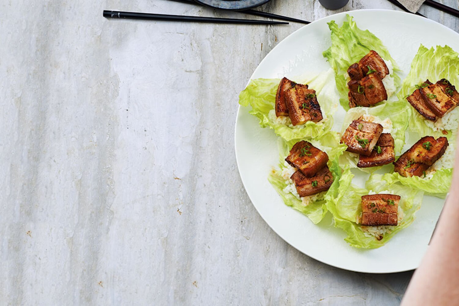 Glazed Pork Belly in Lettuce Cups | Canadian Living