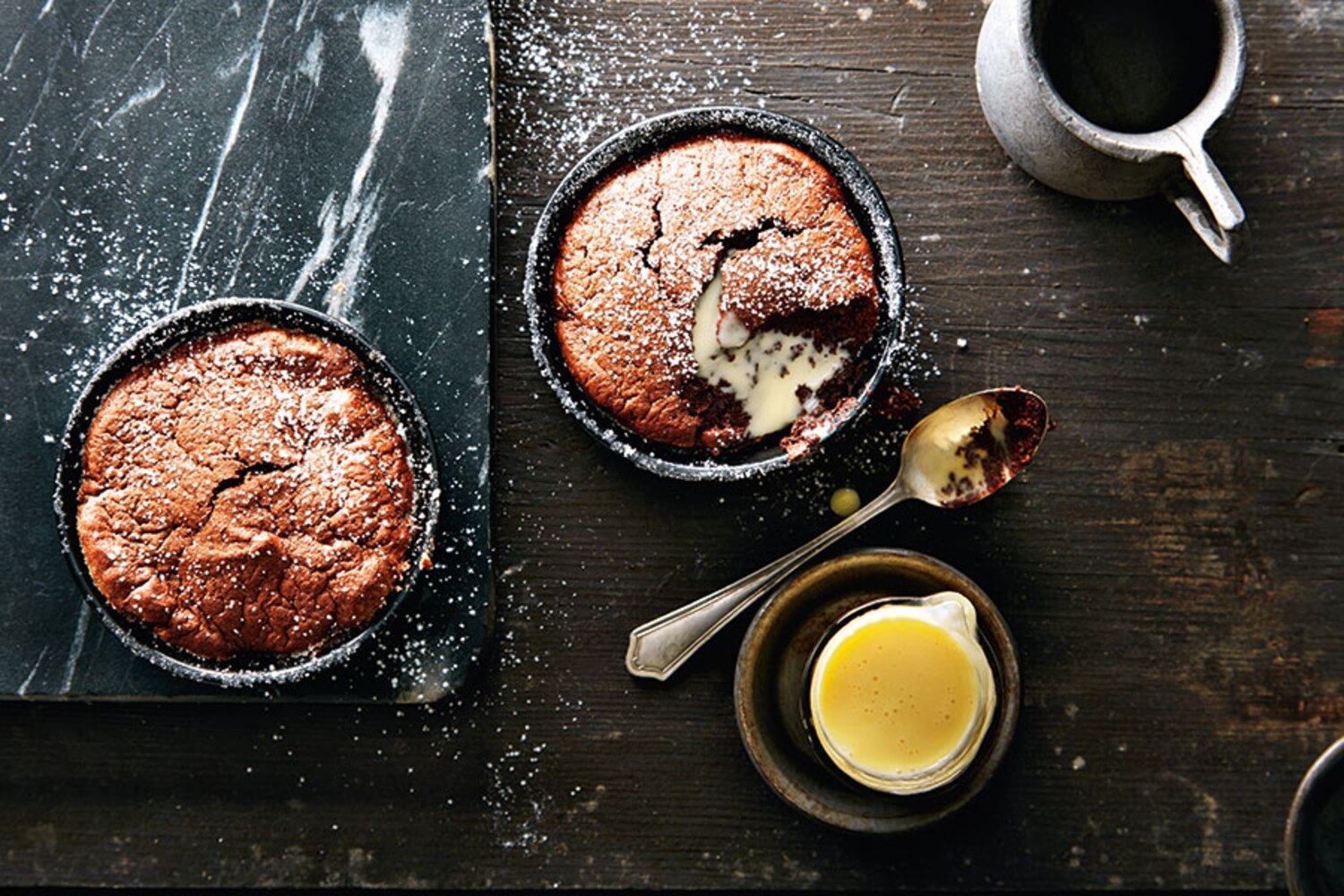 Chocolate Soufflés with Amaretto Crème Anglaise | Canadian Living