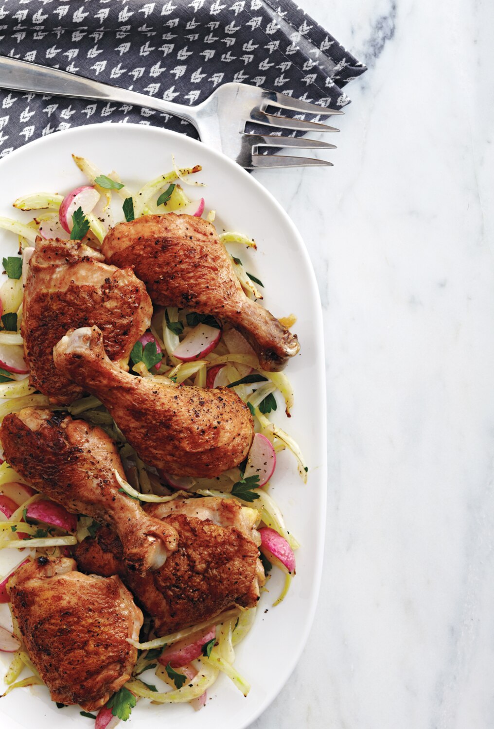 Roasted Chicken Pieces With Balsamic Fennel Canadian Living