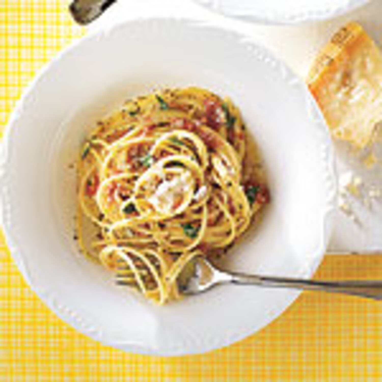 Spaghetti Carbonara with Prosciutto Canadian Living