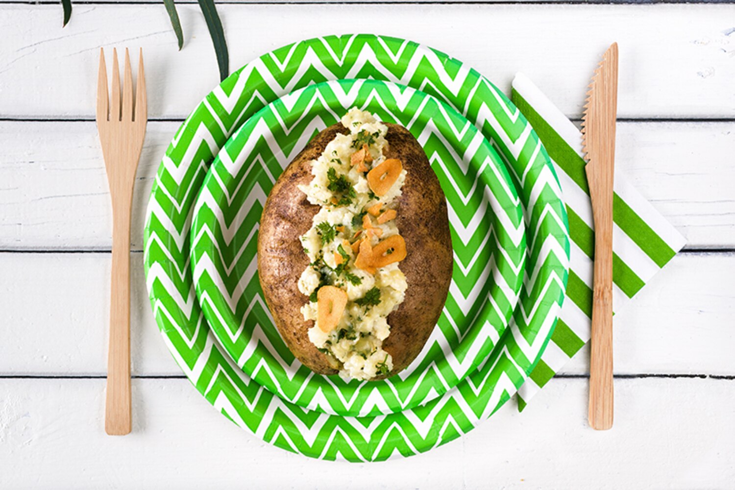 Tofu, Parmesan & Sour Cream Baked Potatoes | Canadian Living