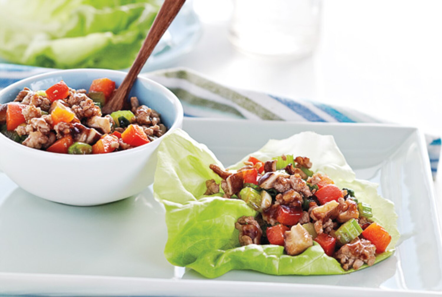 Pork and Shiitake Lettuce Wraps | Canadian Living