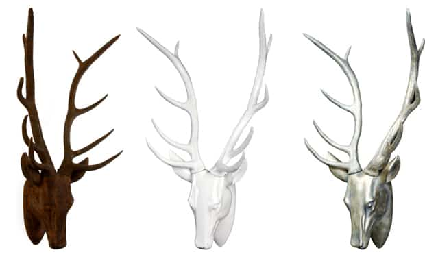 Stags' heads