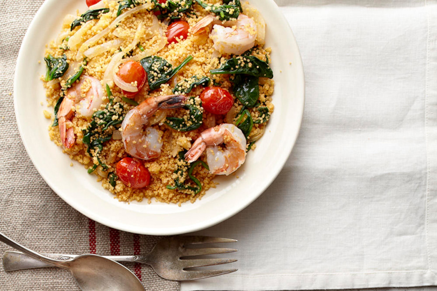 OnePot Shrimp and Couscous Canadian Living