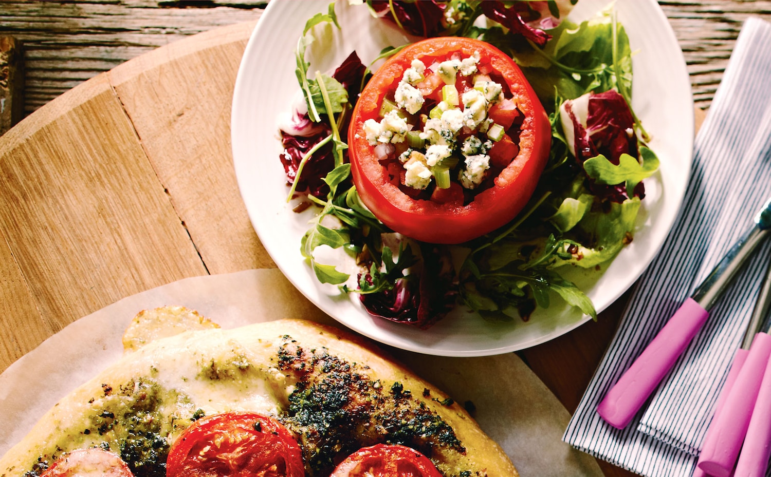 Stilton- and Walnut-Stuffed Tomato Salad | Canadian Living