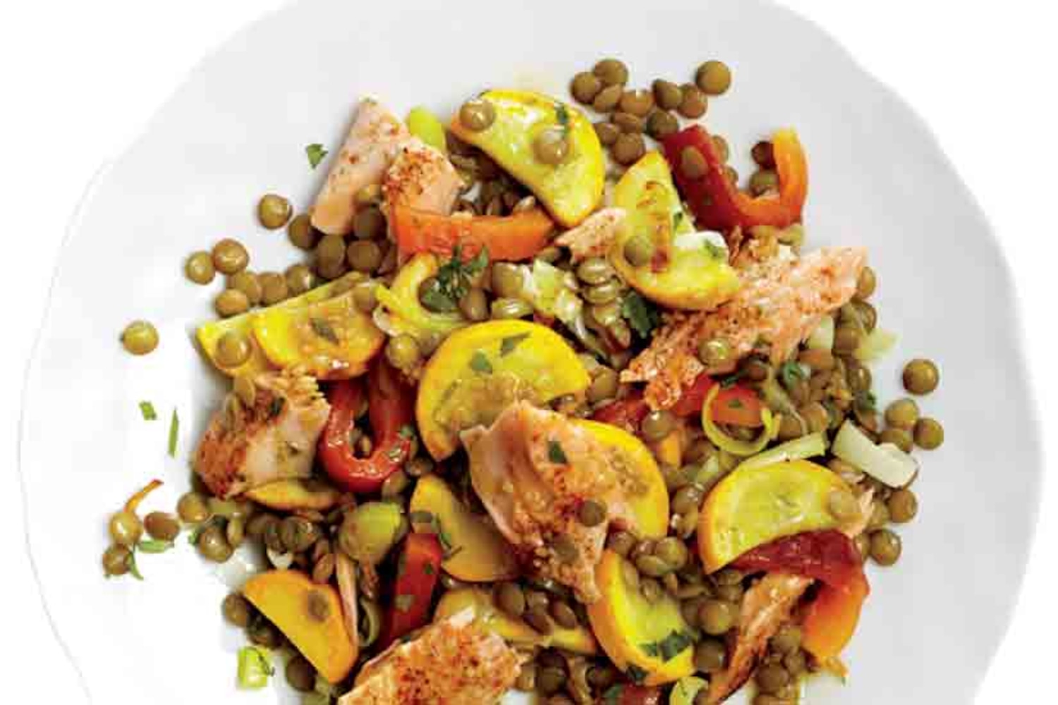 Warm Lentil Salad With Spicy Rainbow Trout Canadian Living