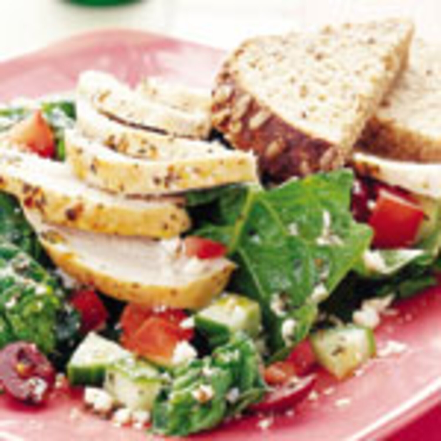 Chicken Breasts with Spinach Salad Canadian Living