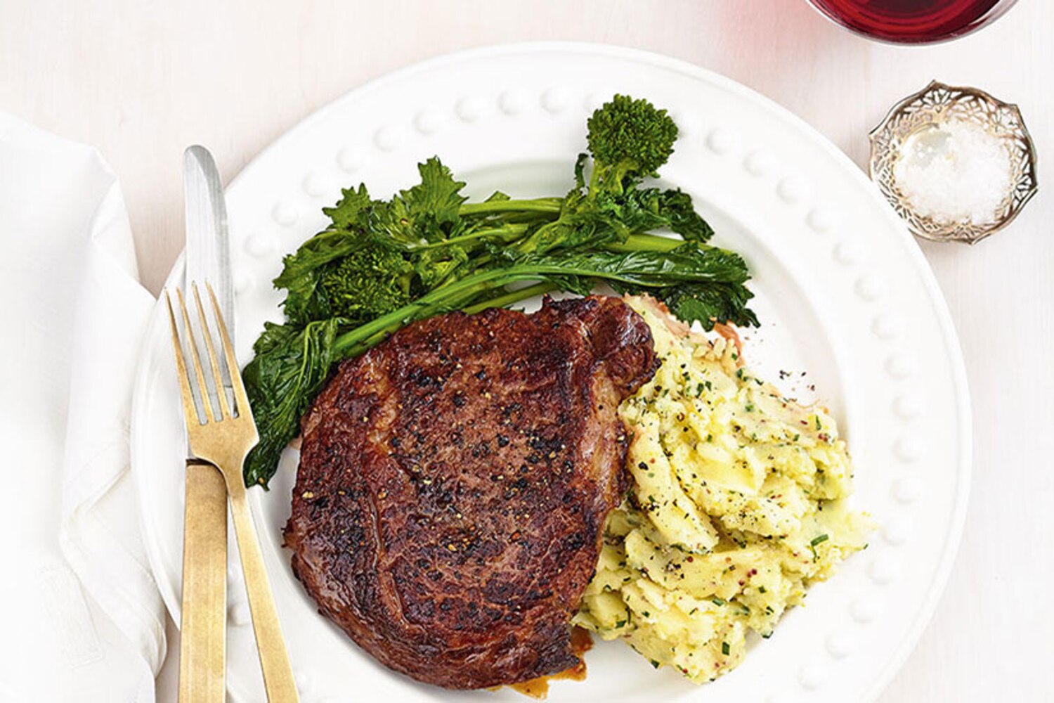Garlic Steaks With Potato and Parsnip Mash Canadian Living