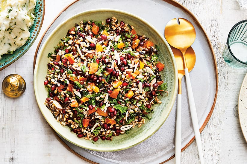 Jewelled Farro & Wild Rice | Canadian Living