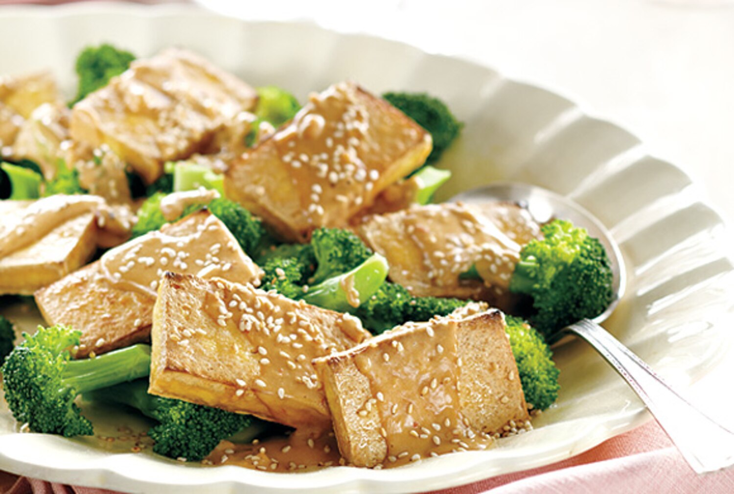 Broiled Tofu With NoCook Peanut Sauce Canadian Living